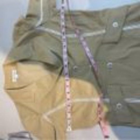 ST JOHN NOTCHED LAPEL SINGLE BREASTED TAN BEIGE BLAZER CROCHET LACE ACCENT S - Picture 7 of 8